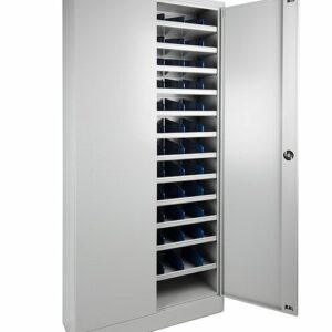 Vakkenkast met deuren 200h x 100b x 35d