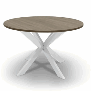 Vergadertafel 120cm rond met matrixpoot