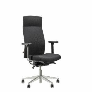 Bureaustoel Be Noble hoge rug Silverguard zwart NEN-EN-1335